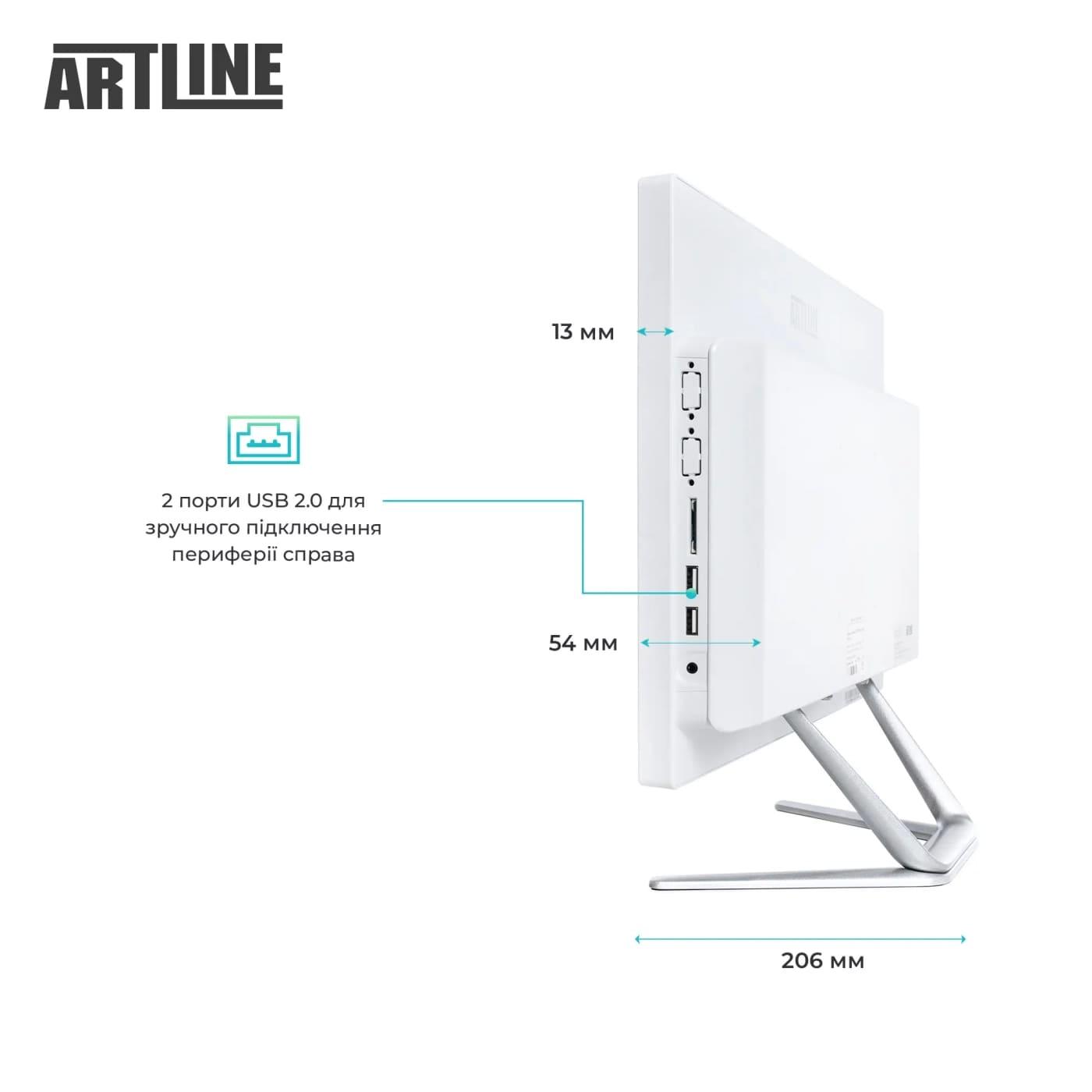 Моноблок Artline 21.5 Business F23 FHD IPS/Intel N95/16GB/480 SSD/Intel Graphics/W11P/White (F23v19Winw)