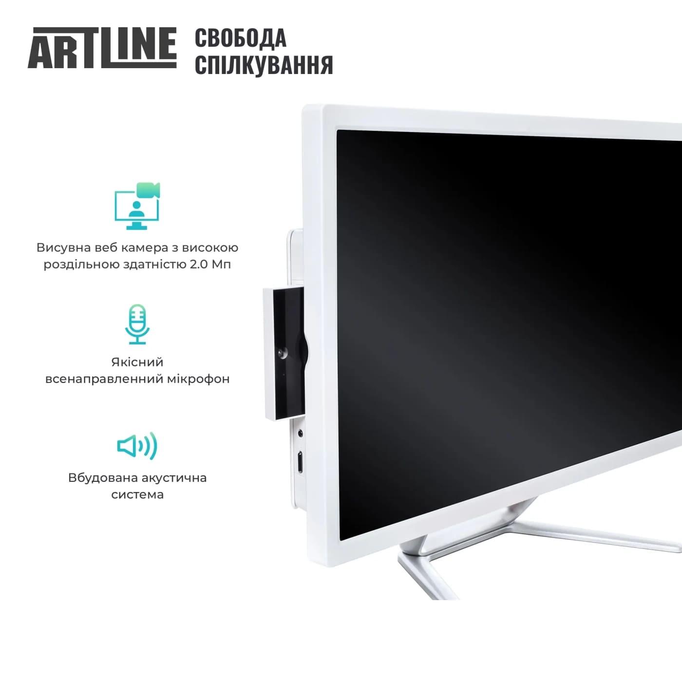 Моноблок Artline 21.5 Business F27 FHD IPS/Intel Core i3-14100/16GB/480 SSD/Intel Graphics/W11P/White (F27v16Winw)
