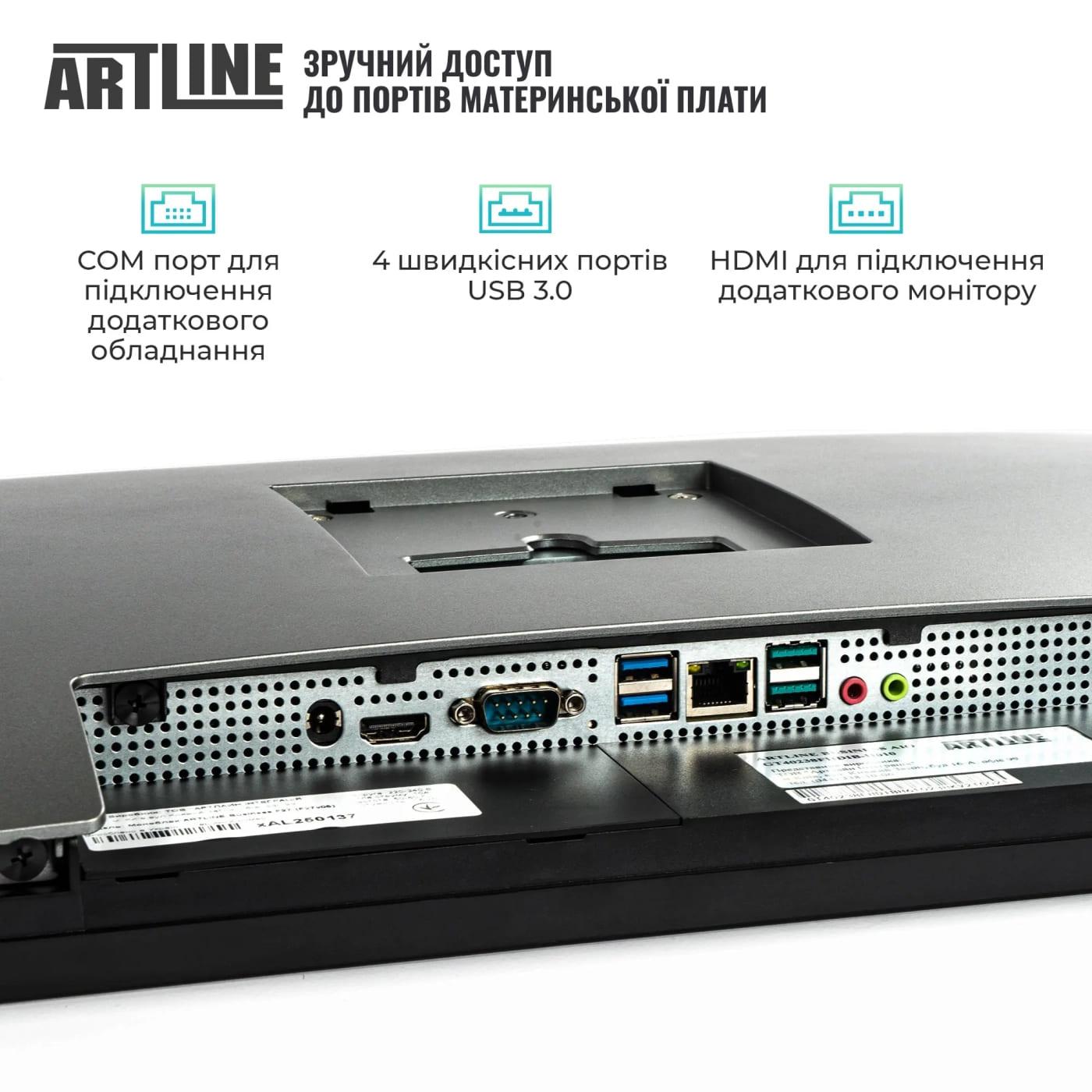 Моноблок Artline 23.8 Business GT43 FHD IPS/Intel Core i5-14400/32GB/480 SSD/Intel Graphics/DOS (GT43v06)