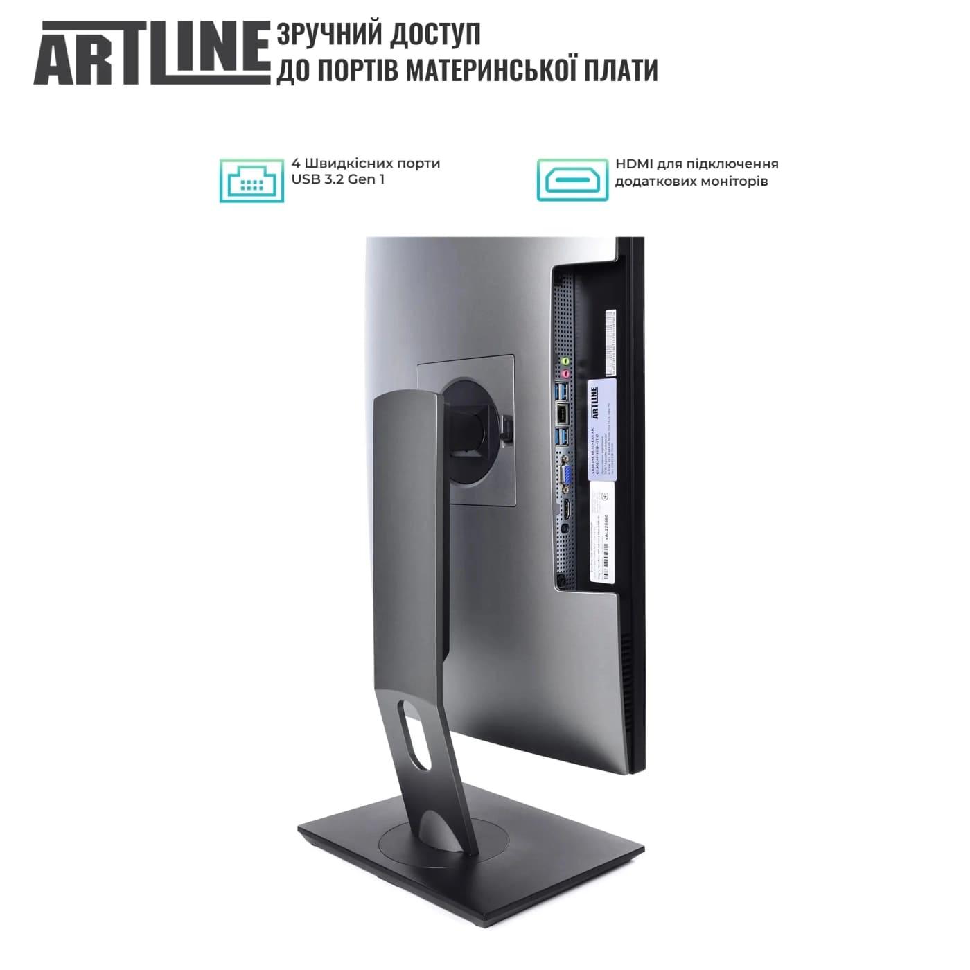 Моноблок Artline 23.8 Home GL43 FullHD IPS/Intel Core i5-14400/16GB/480SSD/Intel Graphics/W11P (GL43v07Win)