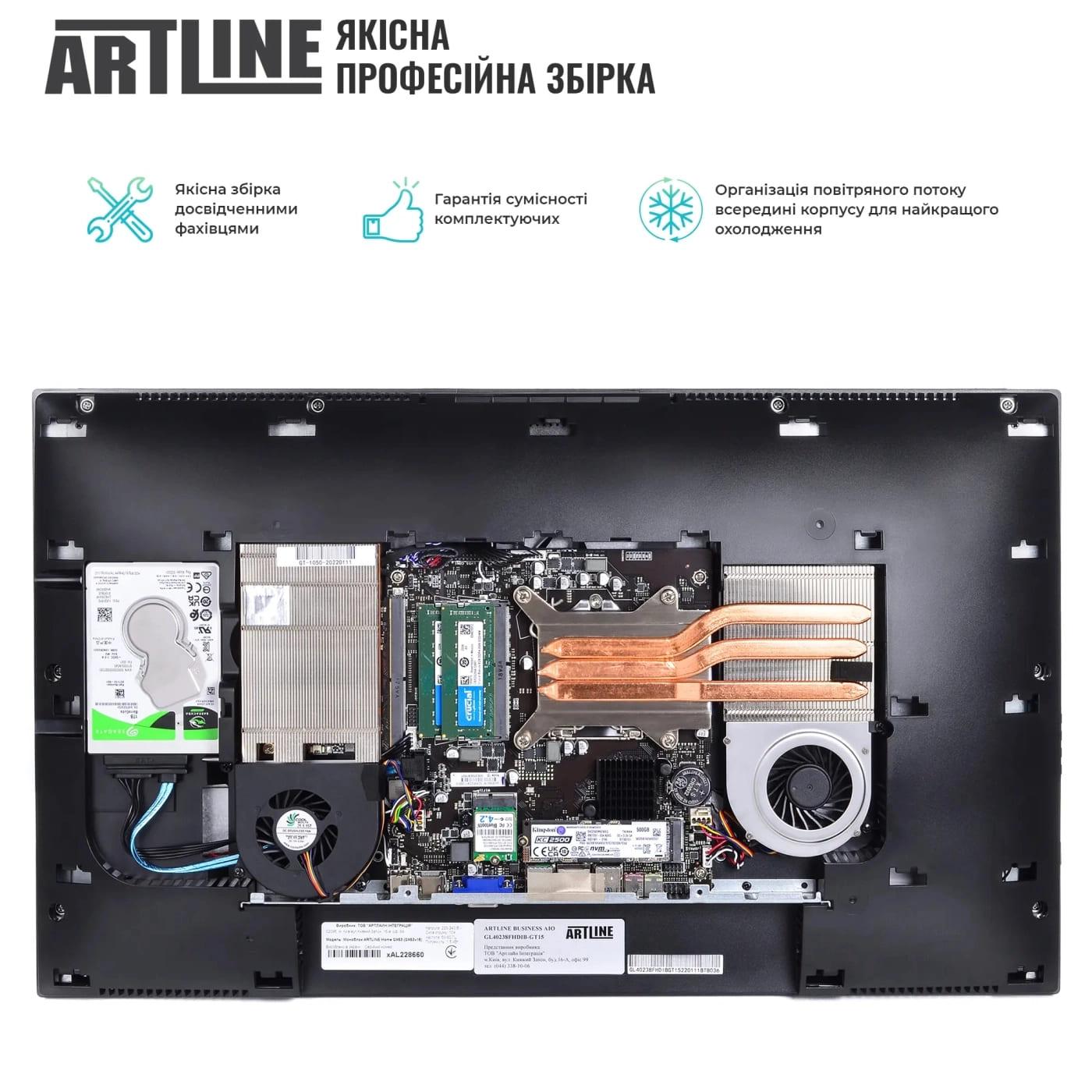Моноблок Artline 23.8 Home GL43 FullHD IPS/Intel Core i5-14400/16GB/480SSD/Intel Graphics/W11P (GL43v07Win)