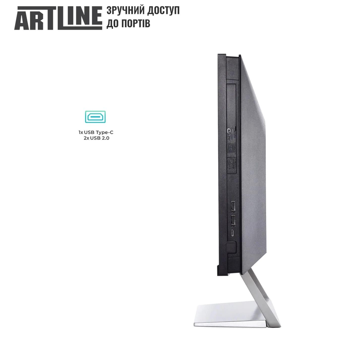 Моноблок Artline 23.8 Business M63 FHD IPS/Intel Core i3-14100/16GB/1TB/Intel Graphics/DOS (M63v25)
