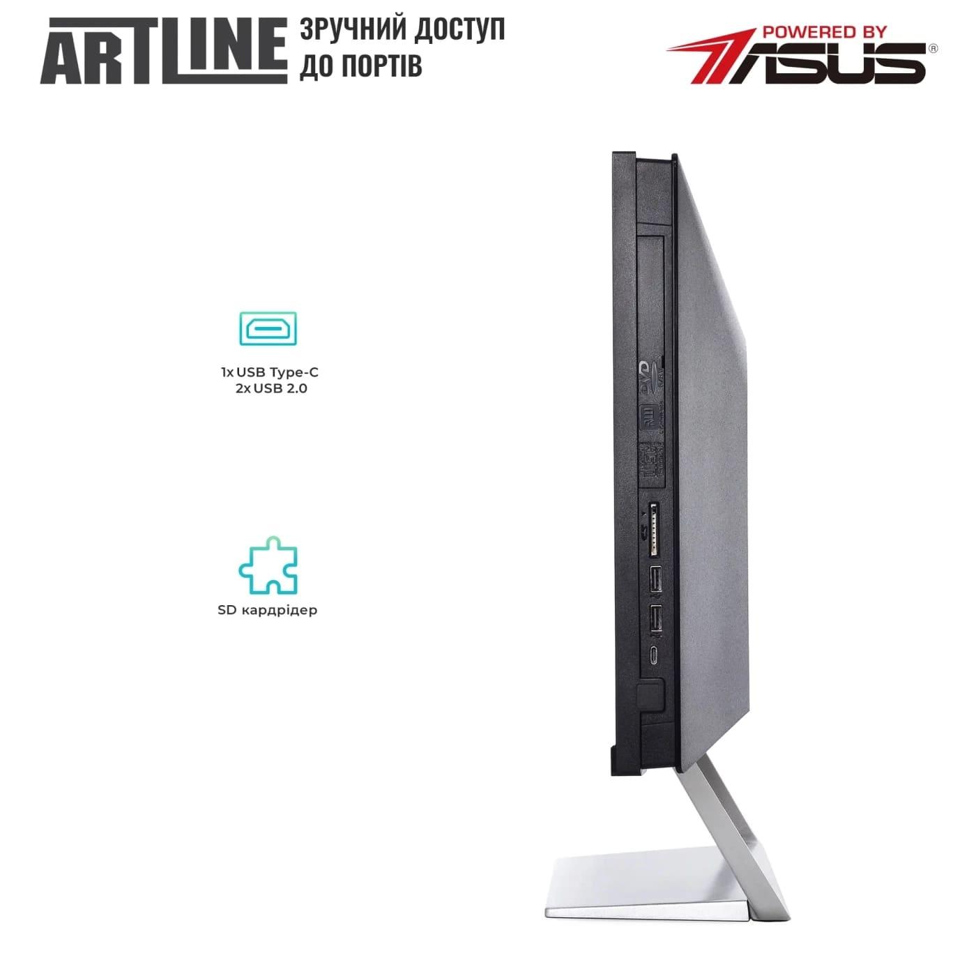 Моноблок Artline 23.8 Business M65 FHD IPS/Intel Core i5-14400/16GB/480 SSD/Intel Graphics/DOS (M65v24)