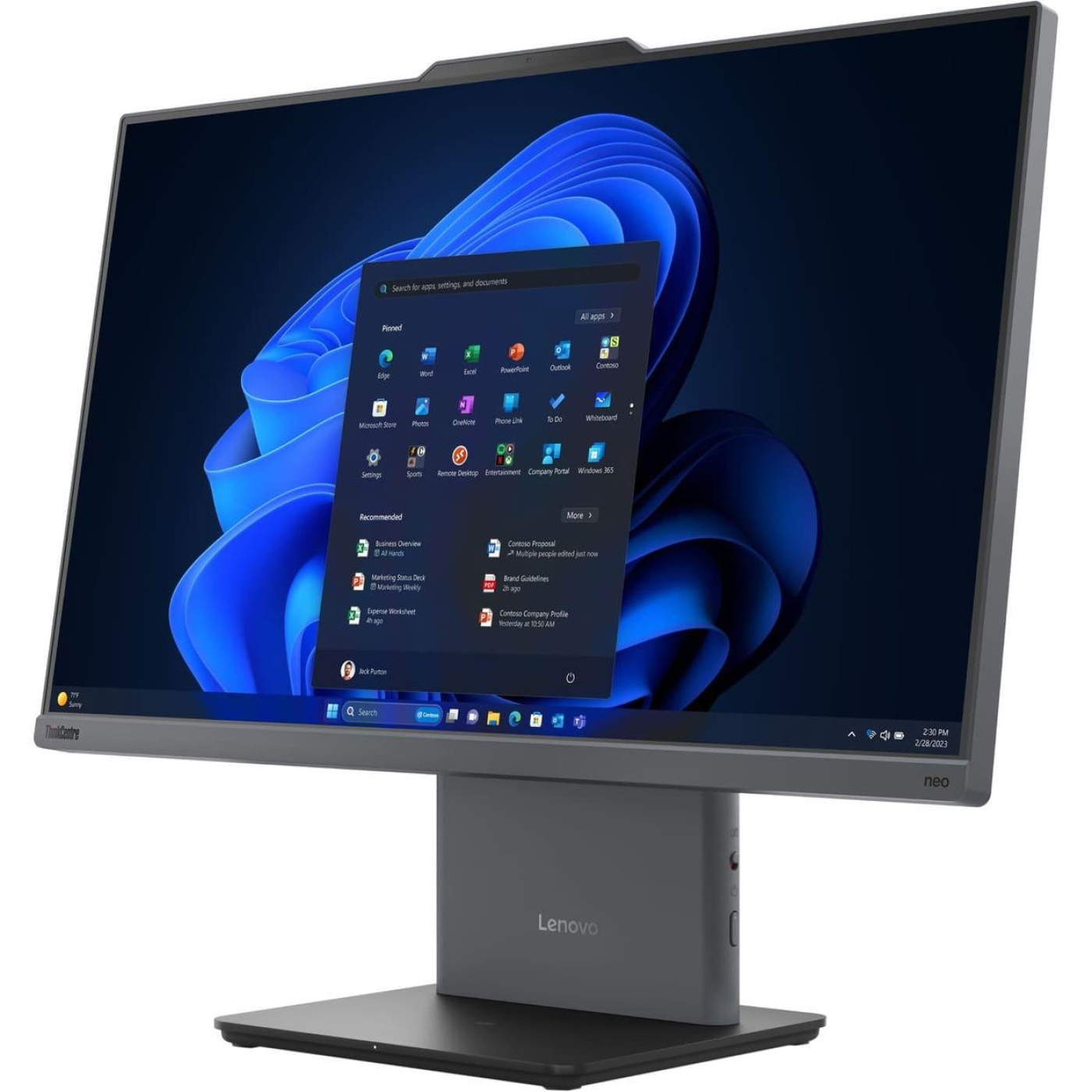 Моноблок Lenovo 23.8 ThinkCentre Neo 50a 24 G5 /i5-13420H/16GB/512SSD/DOS/Luna Gray (12SC000RUI)
