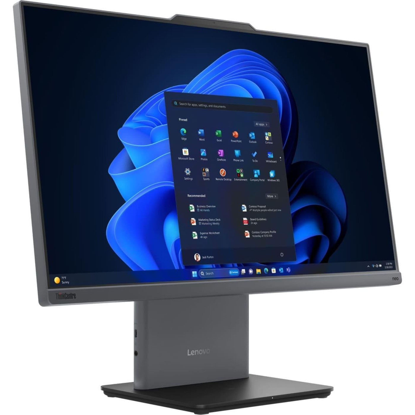 Моноблок Lenovo 23.8 ThinkCentre Neo 50a 24 G5 /i5-13420H/16GB/512SSD/DOS/Luna Gray (12SC000RUI)