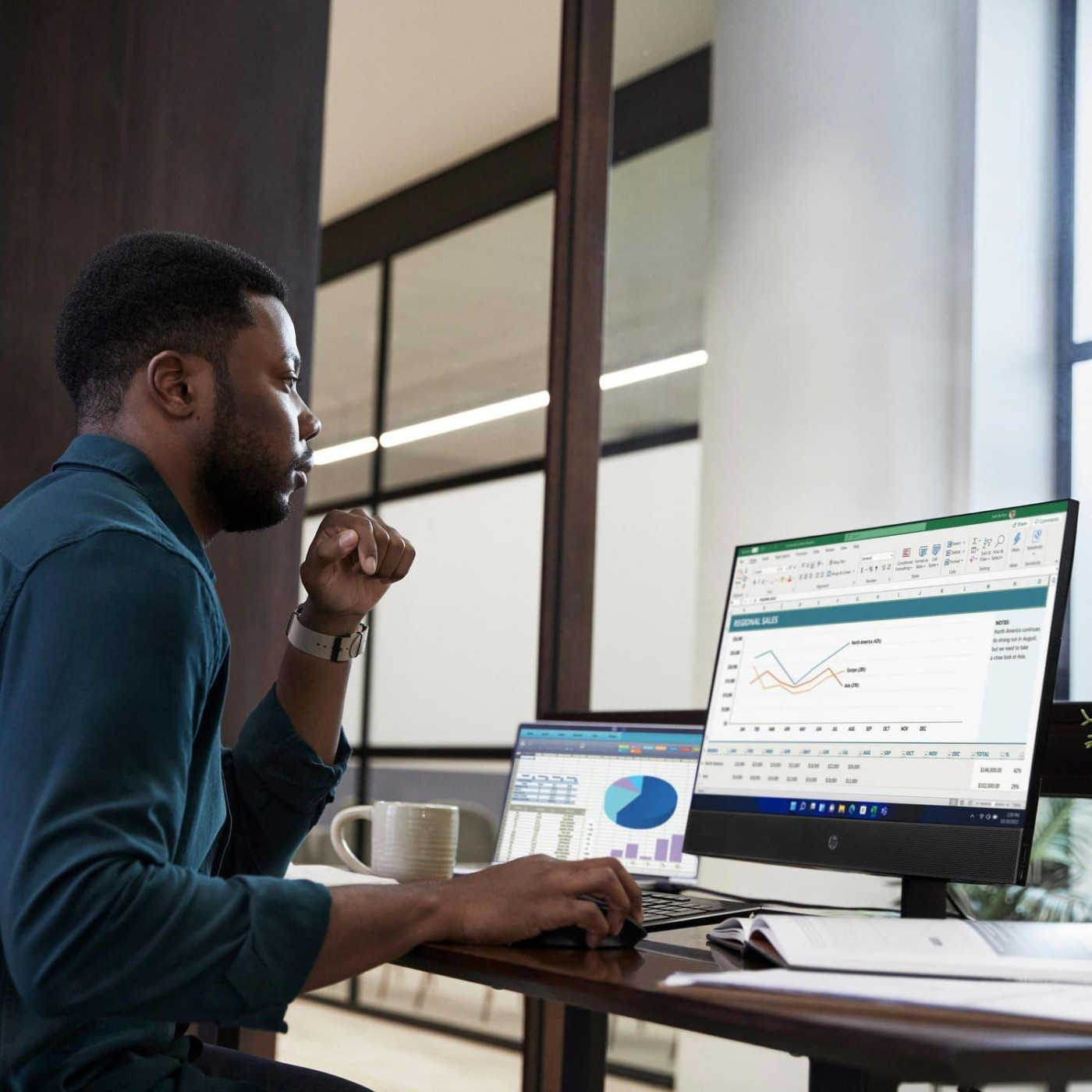 Моноблок HP 23.8 ProOne 440-G9 FHD IPS/Intel i5-14500/16GB/512SSD/UMA/W11P/Black (A1HP6ES)