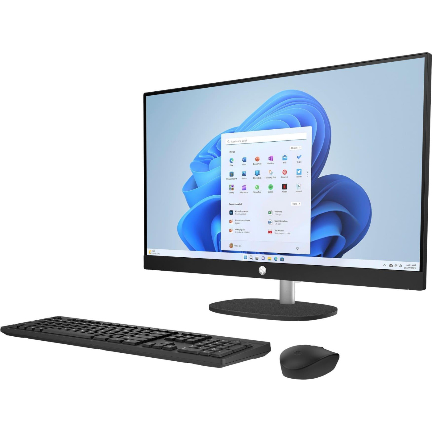 Моноблок HP 27 All-in-One 27-cr0036ua FHD IPS/Ryzen 5 7520U/16GB/1TB/UMA/DOS/Jet Black (D3SB4EA)
