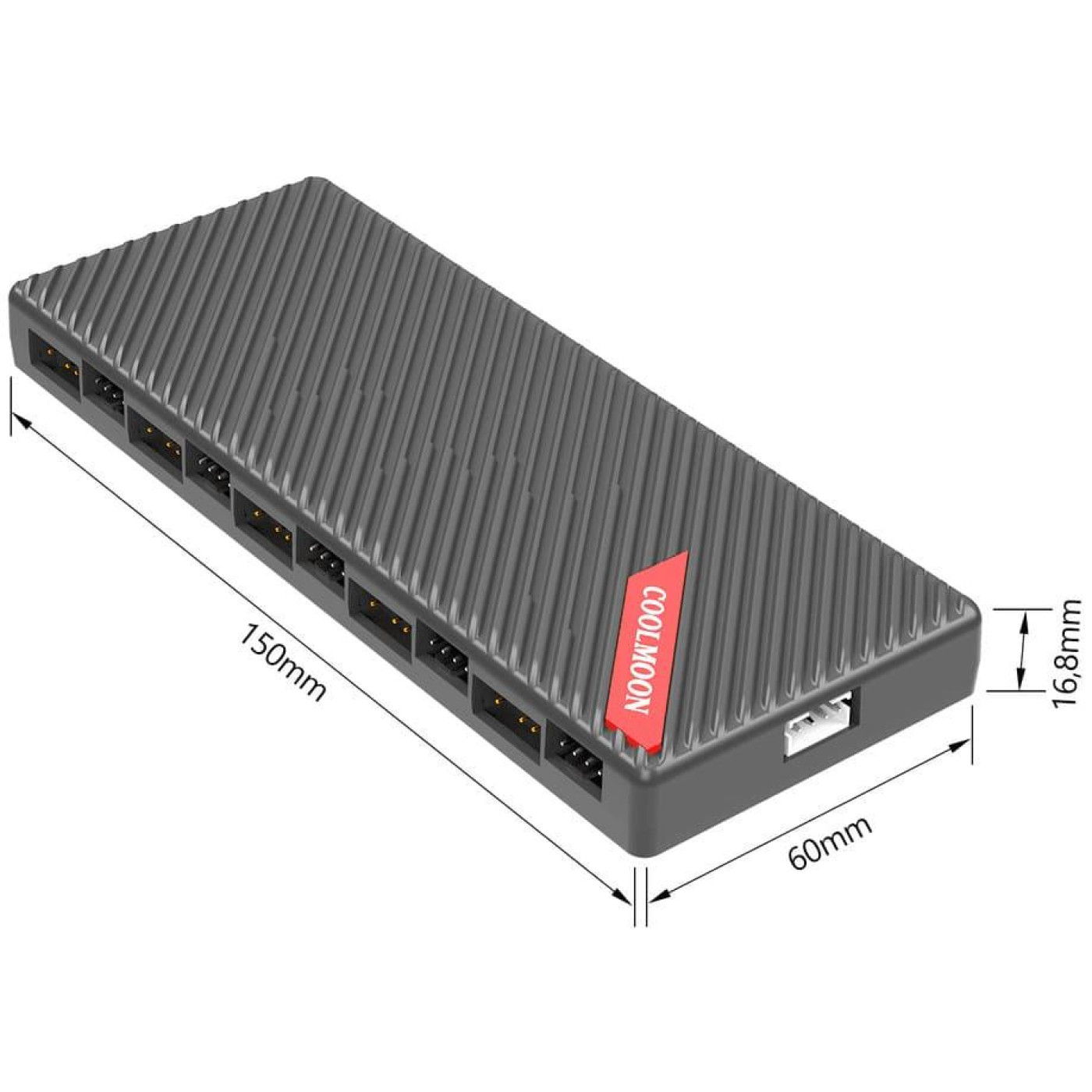 Разветвитель питания Хаб Coolmoon ARGB/PWM AM10 BLACK (AM10 BLACK)