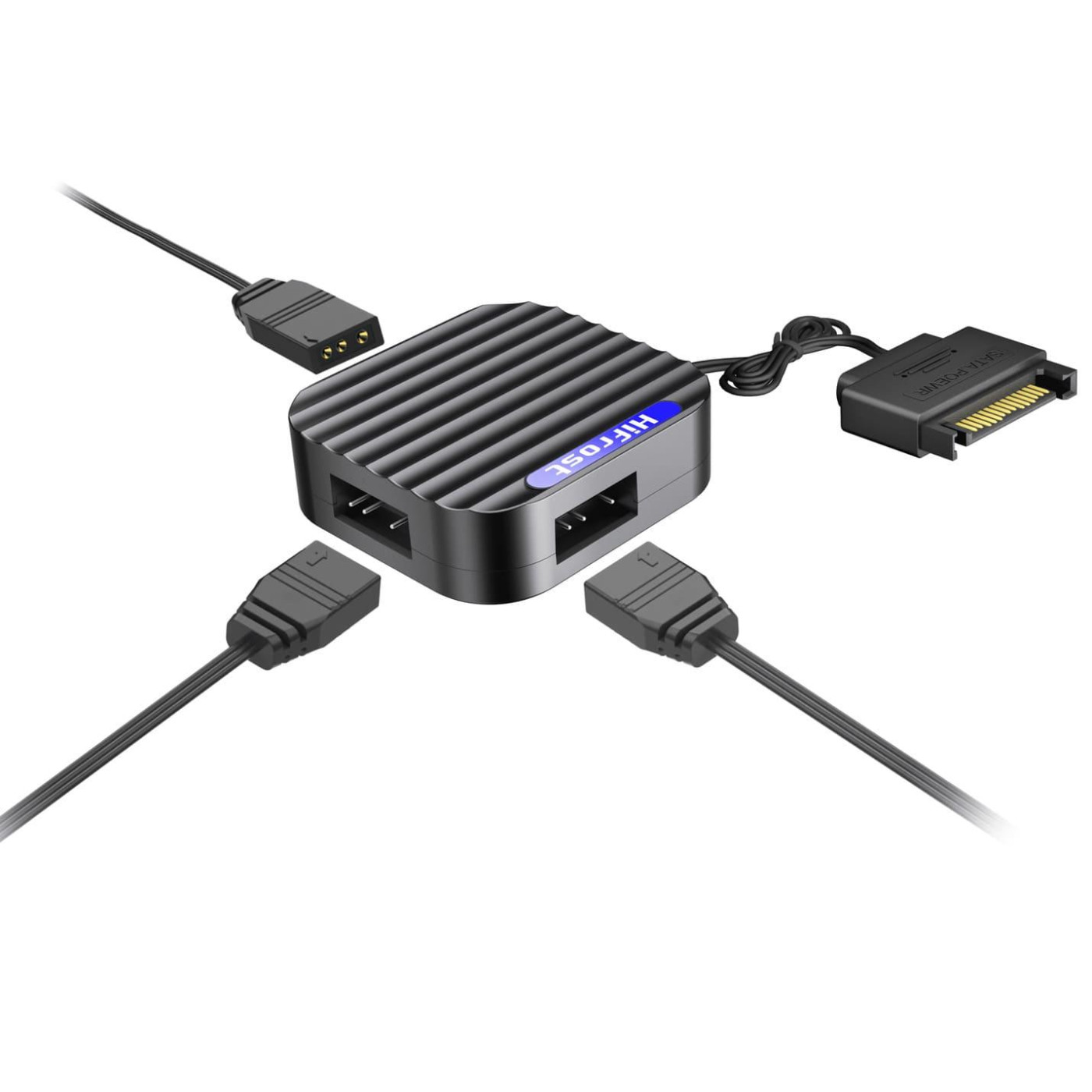 Контроллер Coolmoon A3 PRO ARGB 3PIN to SATA Black с пультом