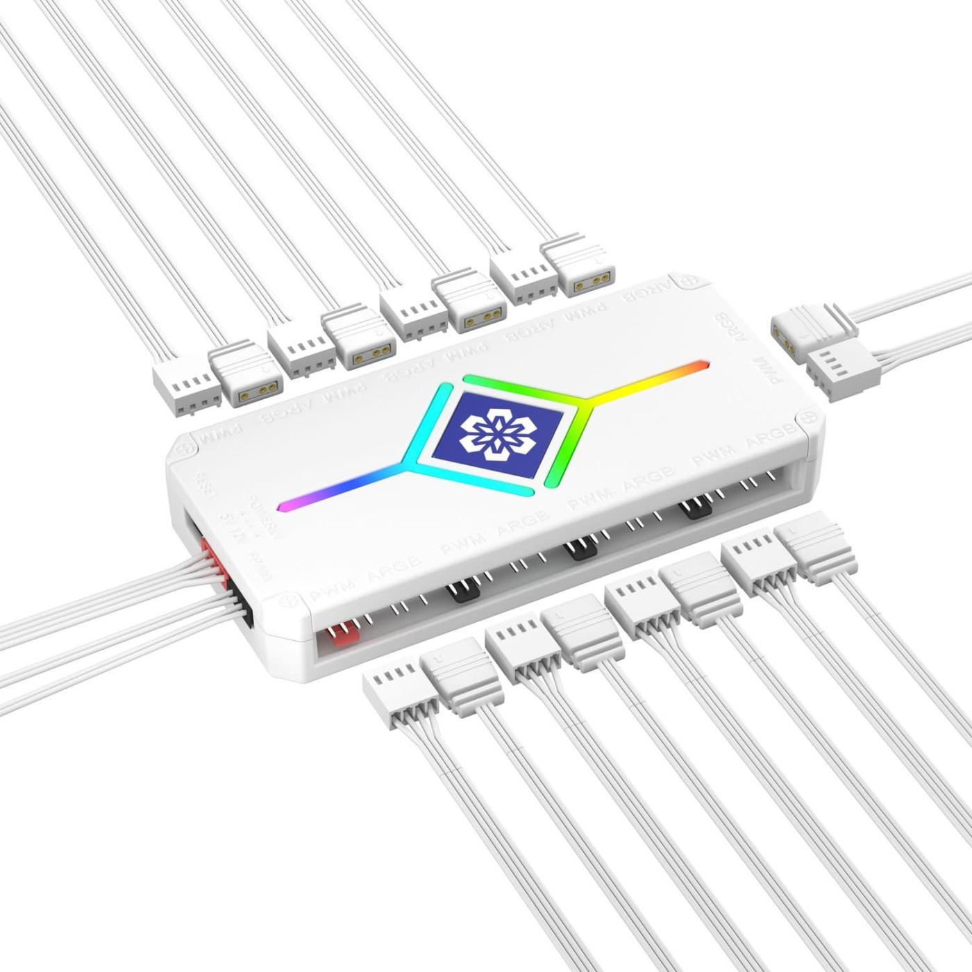 Контроллер Coolmoon PWM ARGB controller (H9 WHITE) White