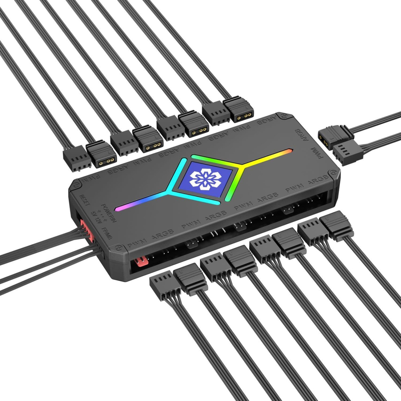 Контроллер Coolmoon PWM ARGB controller (H9 BLACK) BLACK