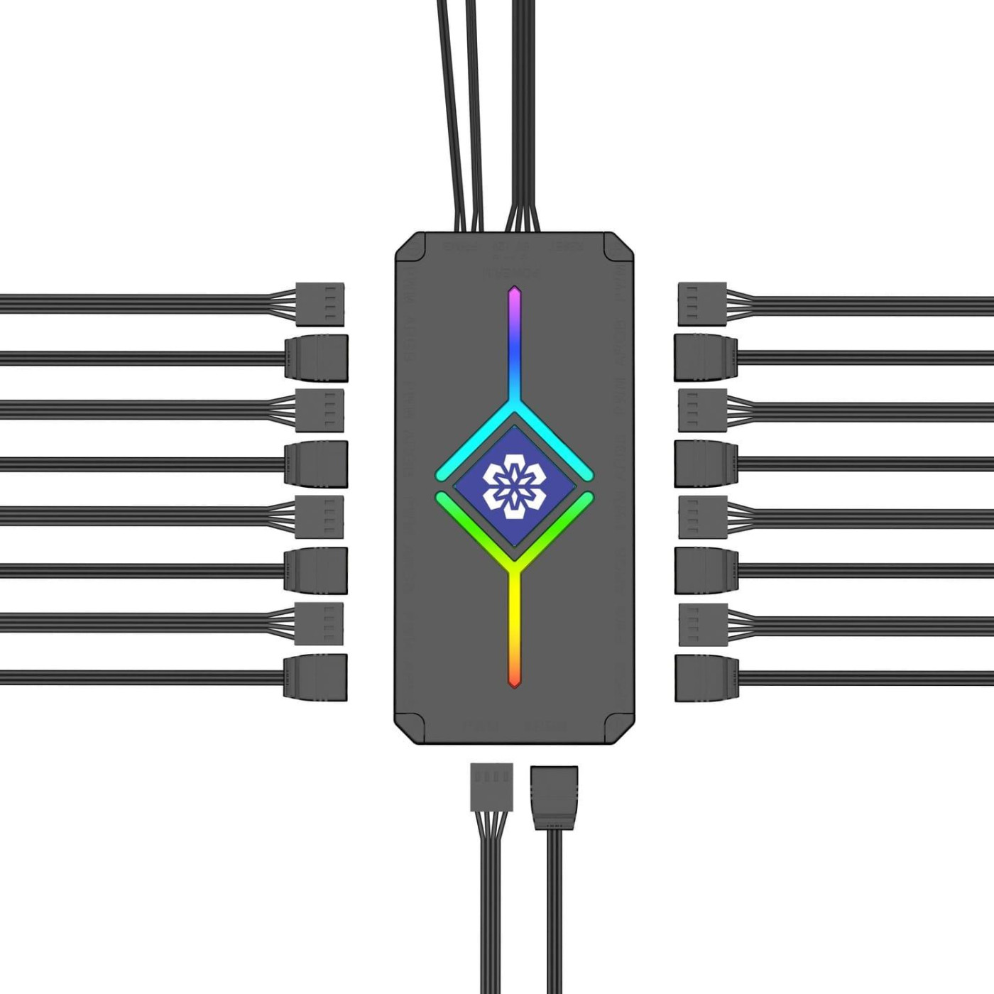 Контроллер Coolmoon PWM ARGB controller (H9 BLACK) BLACK