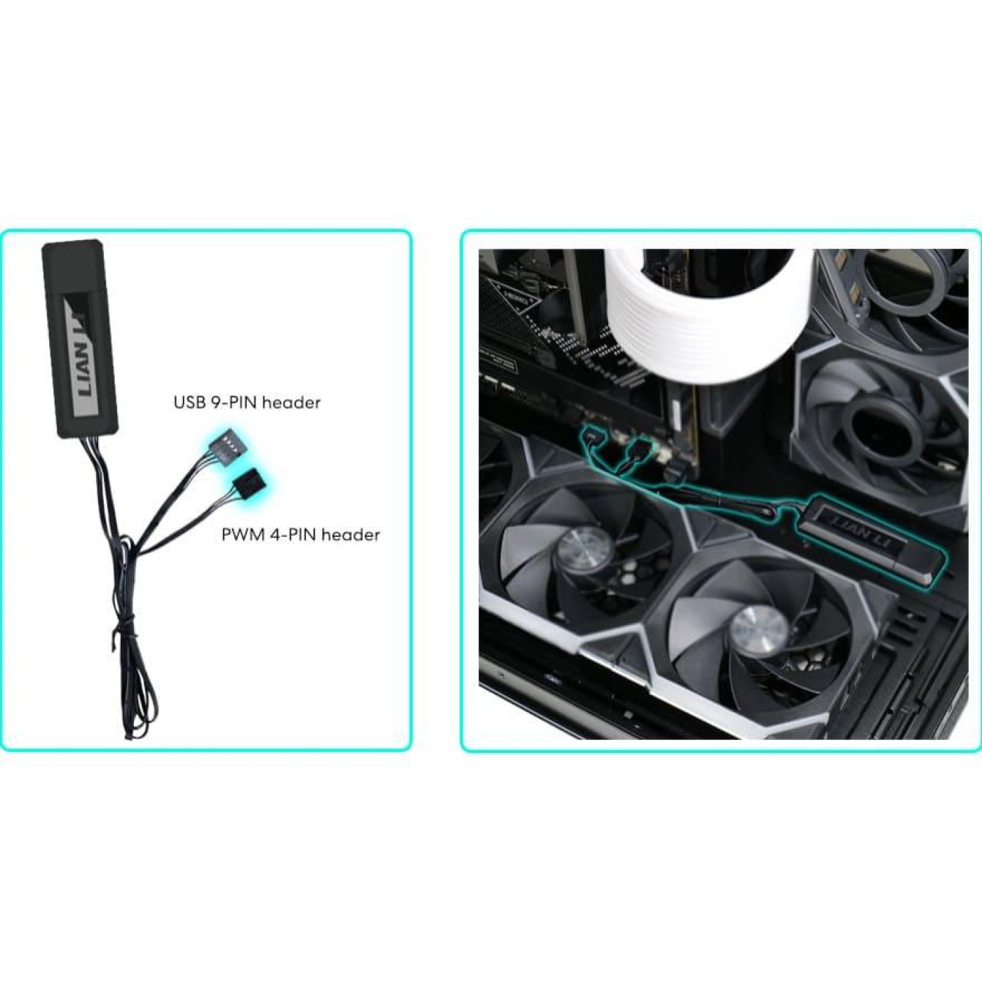 Контроллер для вентиляторов Lian Li L-Wireless Controller, White