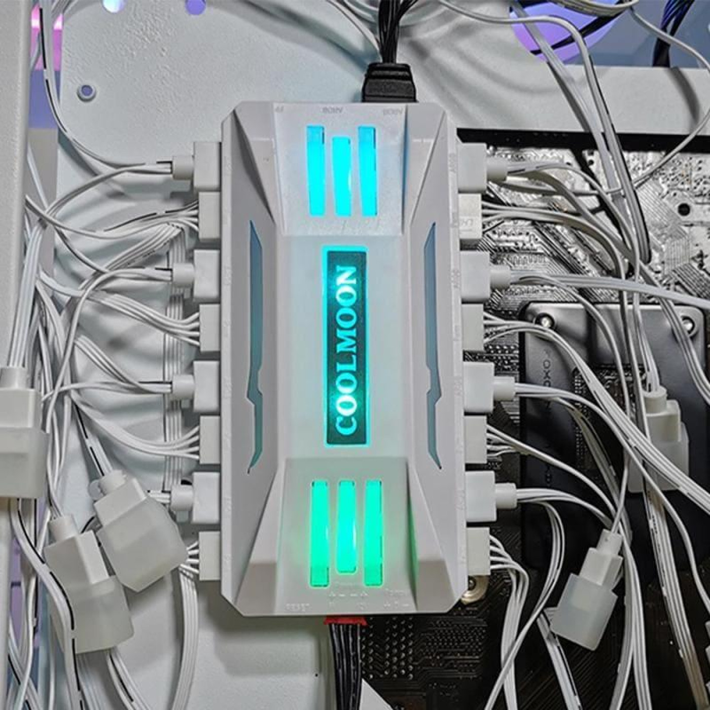 Контролер Coolmoon PWM ARGB controller (CM-PA1-W) White