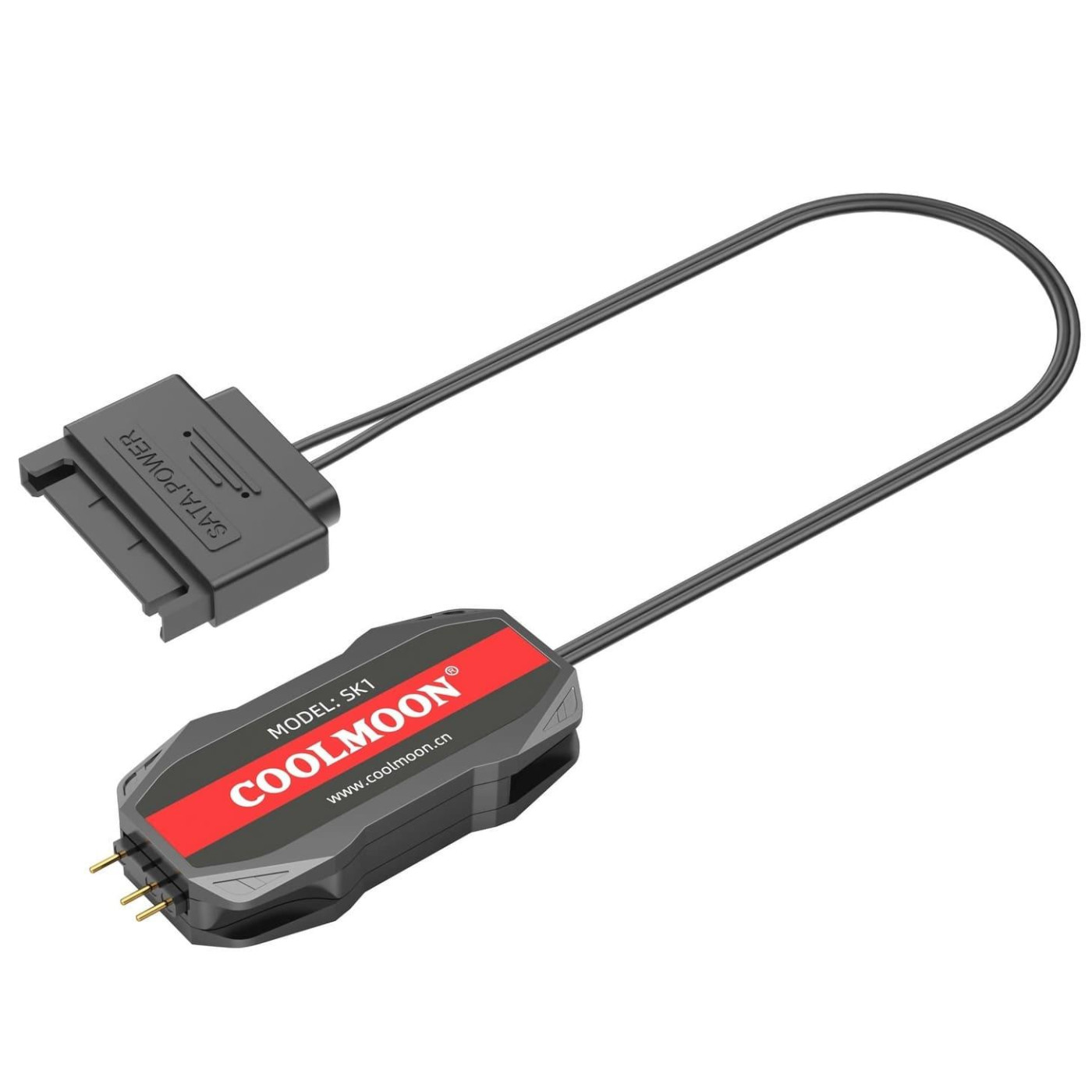 Контроллер Coolmoon SK1 BLACK ARGB 3PIN to SATA с пультом (SK1 BLACK)