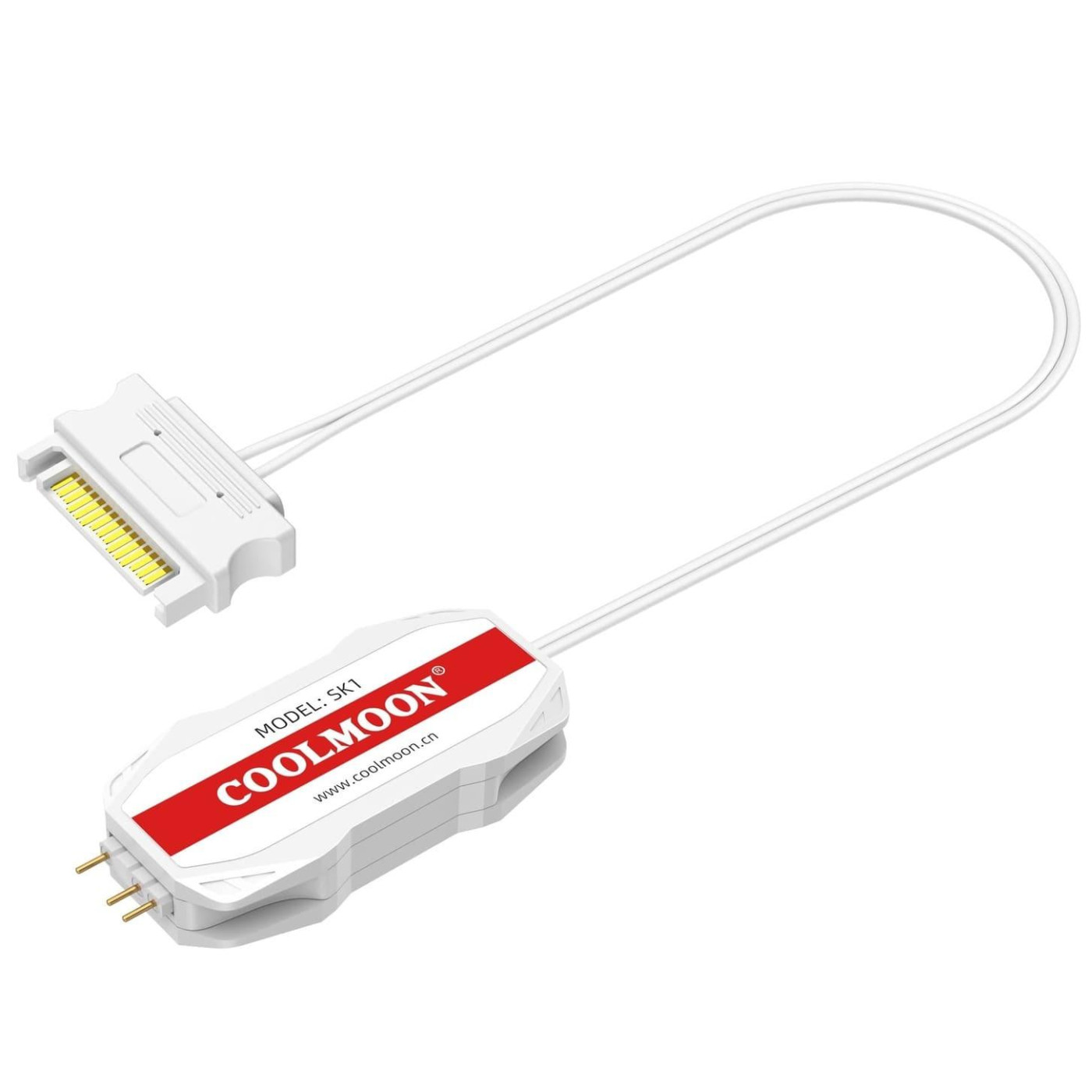 Контроллер Coolmoon SK1 WHITE ARGB 3PIN to SATA с пультом (SK1 WHITE)