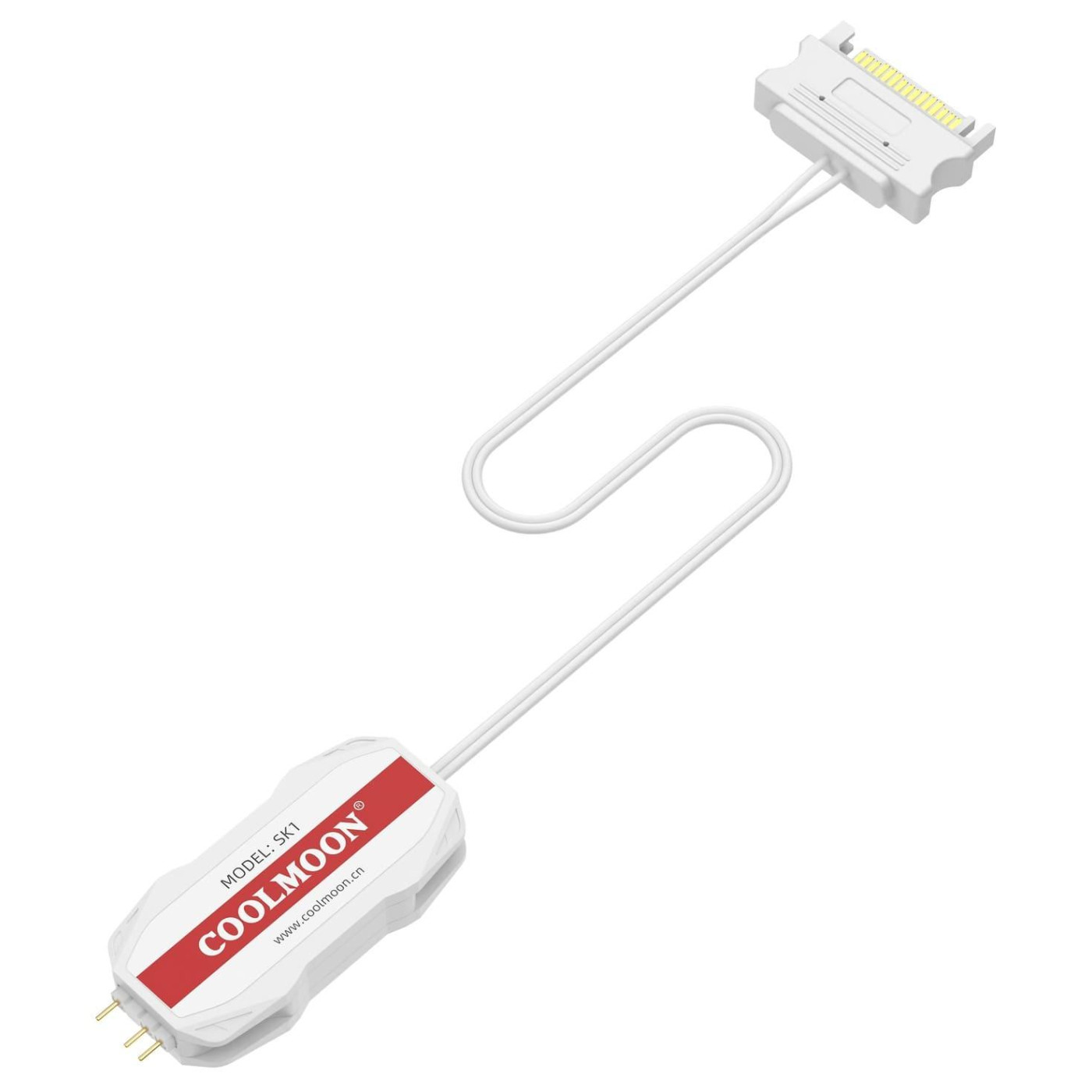 Контроллер Coolmoon SK1 WHITE ARGB 3PIN to SATA с пультом (SK1 WHITE)