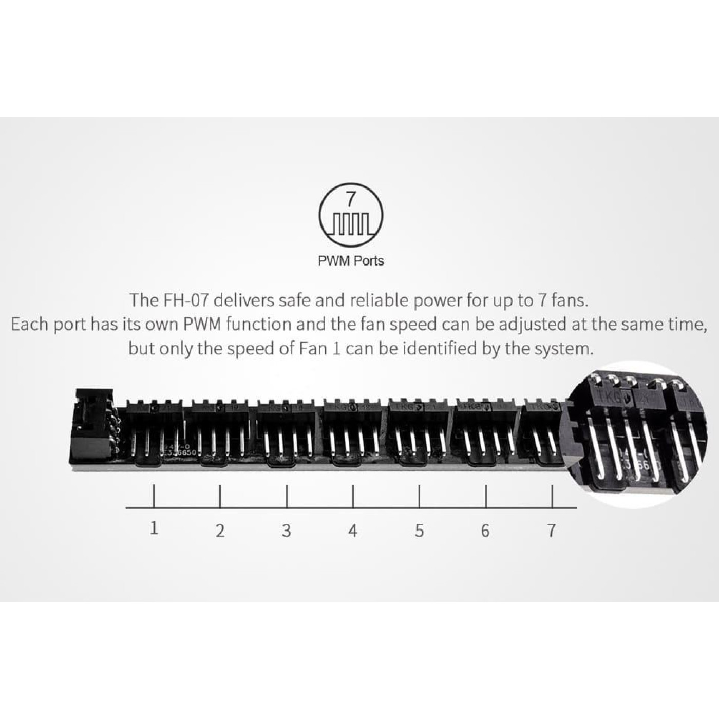 Хаб для вентиляторов PWM ID-Cooling FH-07