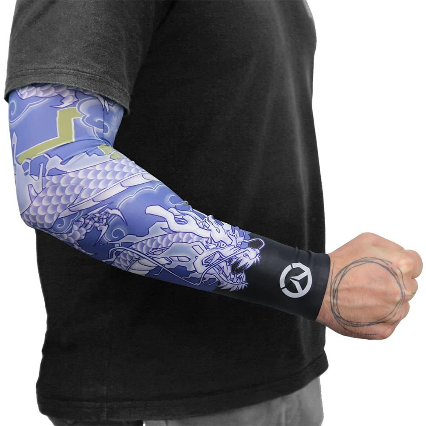 Геймерский рукав Overwatch 2 Hanzo tatoo (Овервотч) Blue M (FOWSLEEVHANZTAT0M)