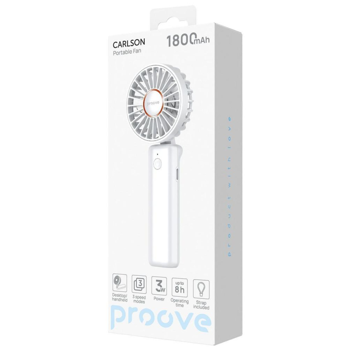 Портативний вентилятор Proove Carlson White