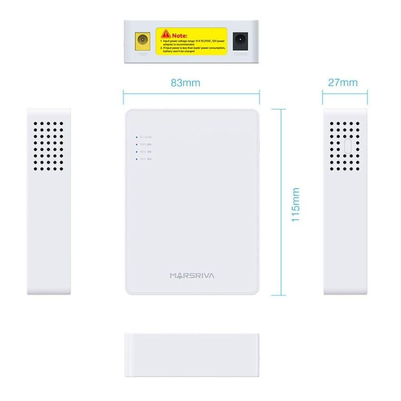 Джерело безперебійного живлення для роутера Marsriva 10 000 mAh (KP3EC_MARSRIVA)