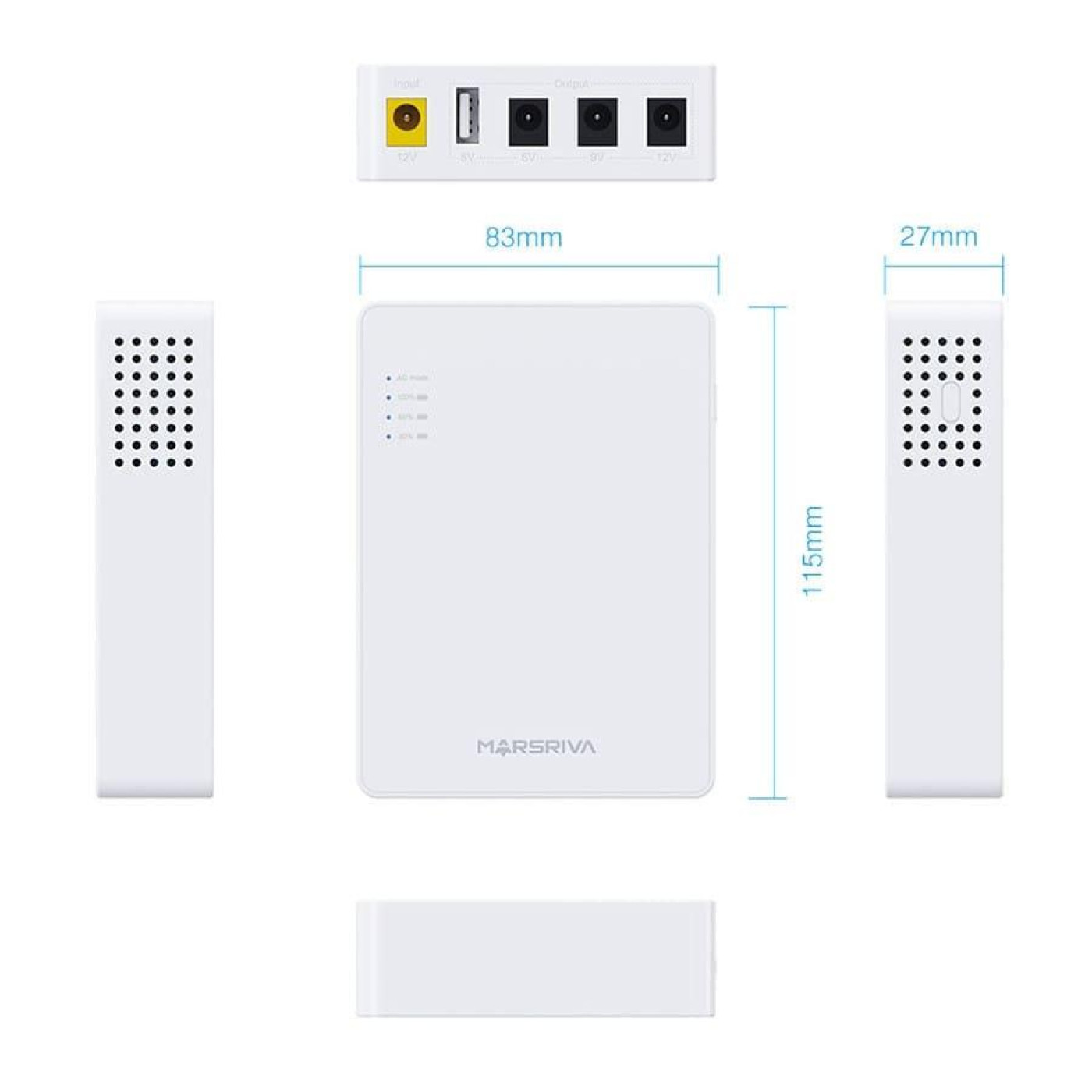 Джерело безперебійного живлення для роутера Marsriva 10 000 mAh (KP3EC_MARSRIVA)