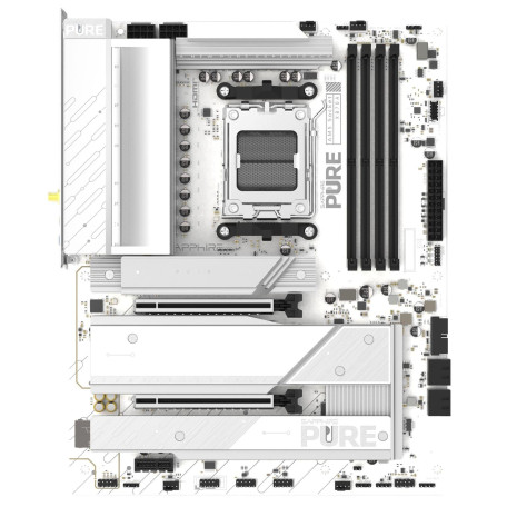Материнська плата Sapphire PURE X870A WIFI7 (52122-02-40G) (Socket AM5, AMD X870, ATX)