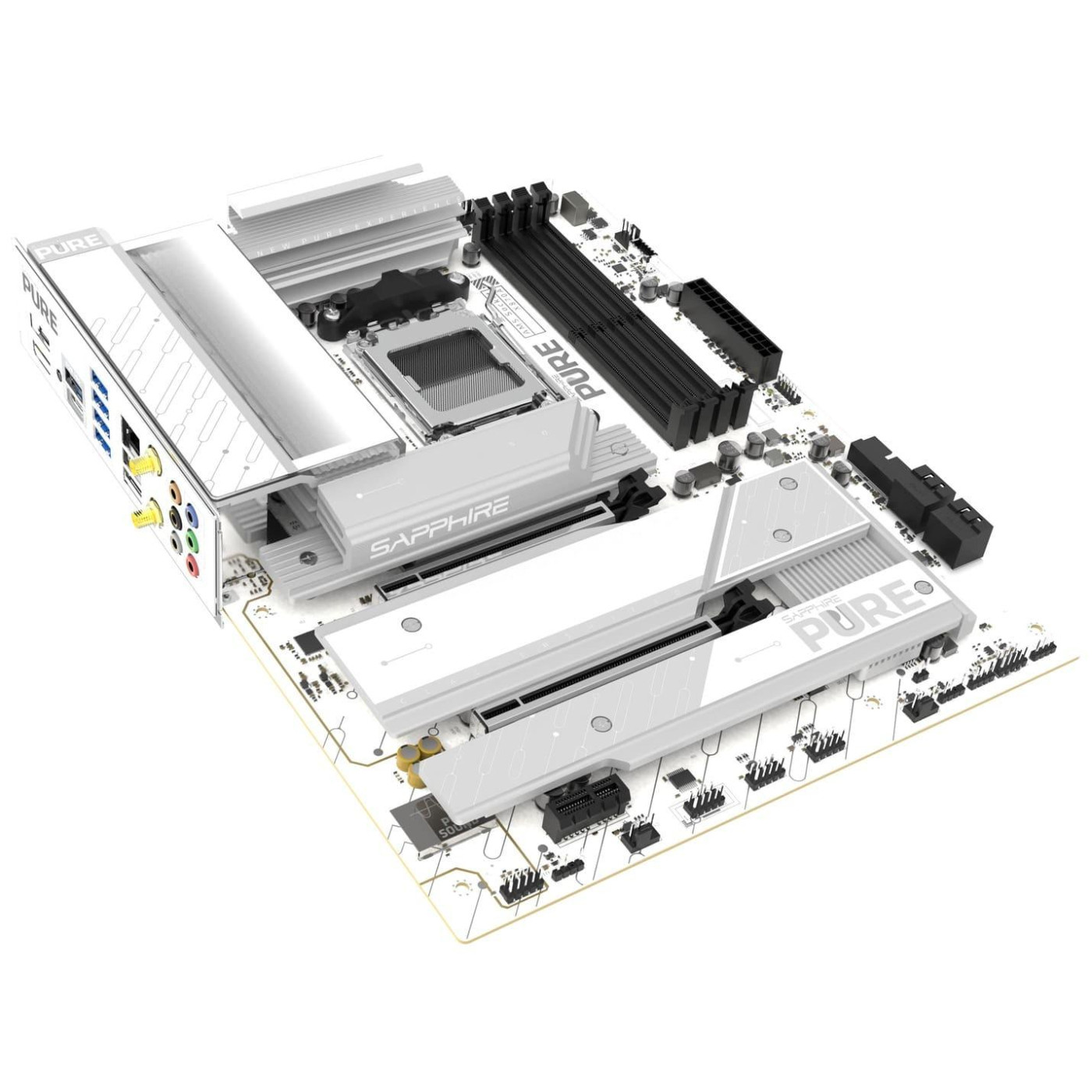 Материнська плата Sapphire PURE X870A WIFI7 (52122-02-40G) (Socket AM5, AMD X870, ATX)