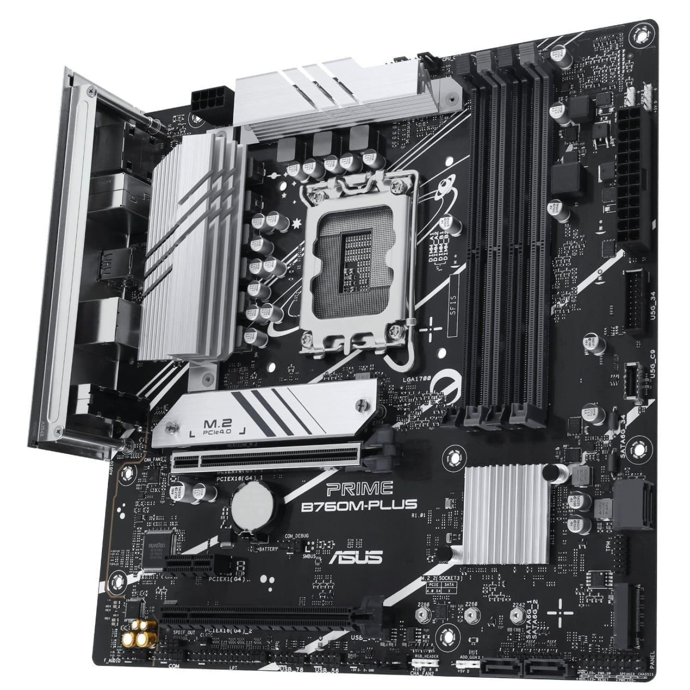 Материнская плата ASUS PRIME B760M-PLUS (PRIME B760M-PLUS) (Socket 1700, Intel B760, Micro-ATX)