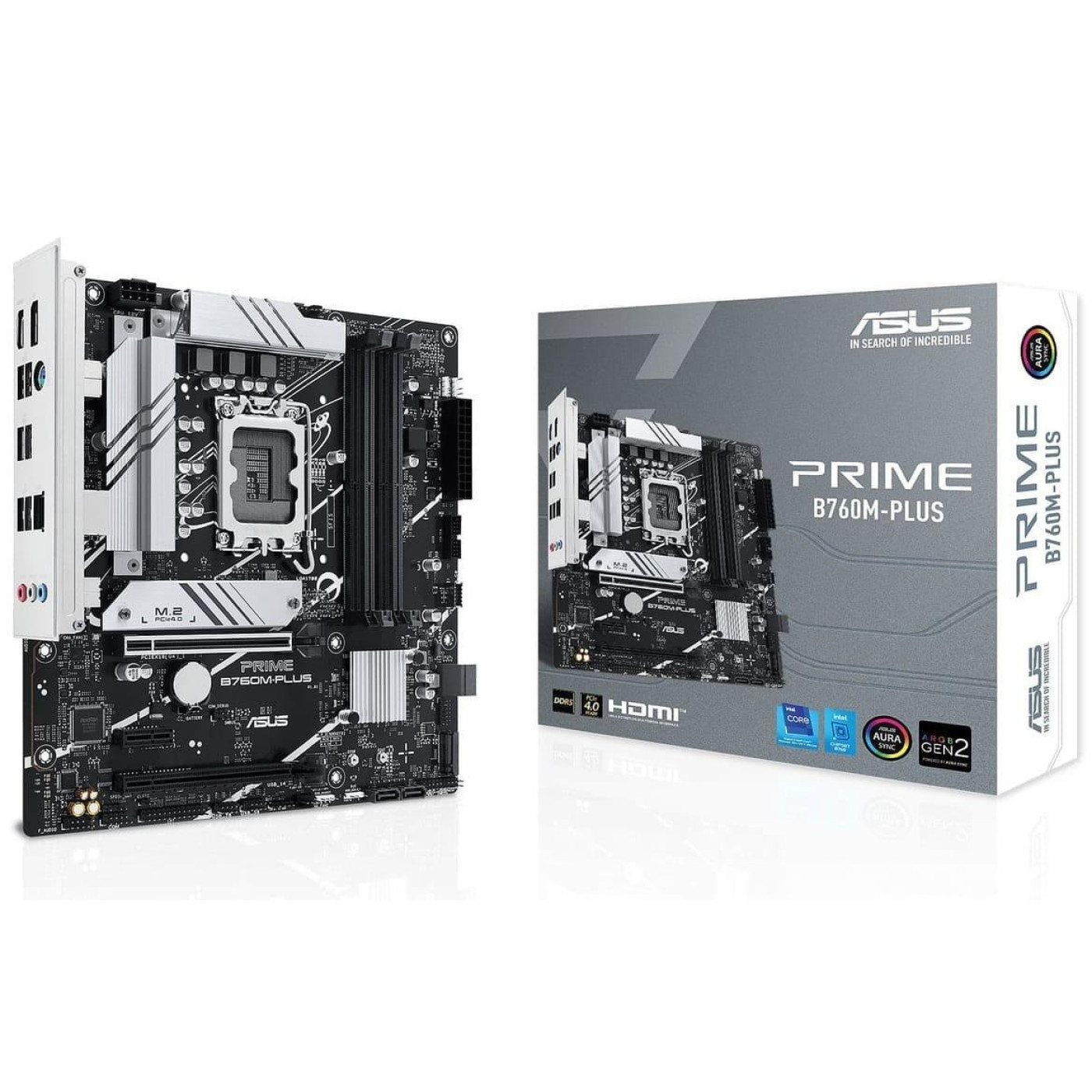 Материнская плата ASUS PRIME B760M-PLUS (PRIME B760M-PLUS) (Socket 1700, Intel B760, Micro-ATX)