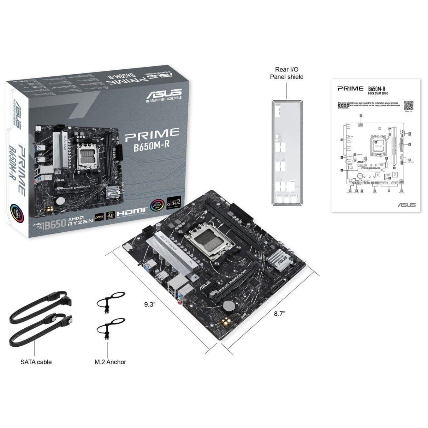 Материнська плата ASUS PRIME B650M-R (PRIME B650M-R) (Socket AM5, AMD B650, Micro-ATX)