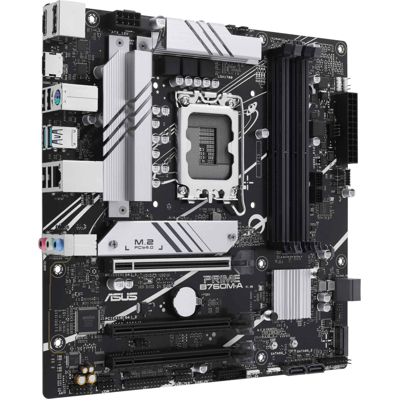 Материнська плата ASUS PRIME B760M-A-CSM (PRIME B760M-A-CSM) (Socket 1700, Intel B760, Micro-ATX)