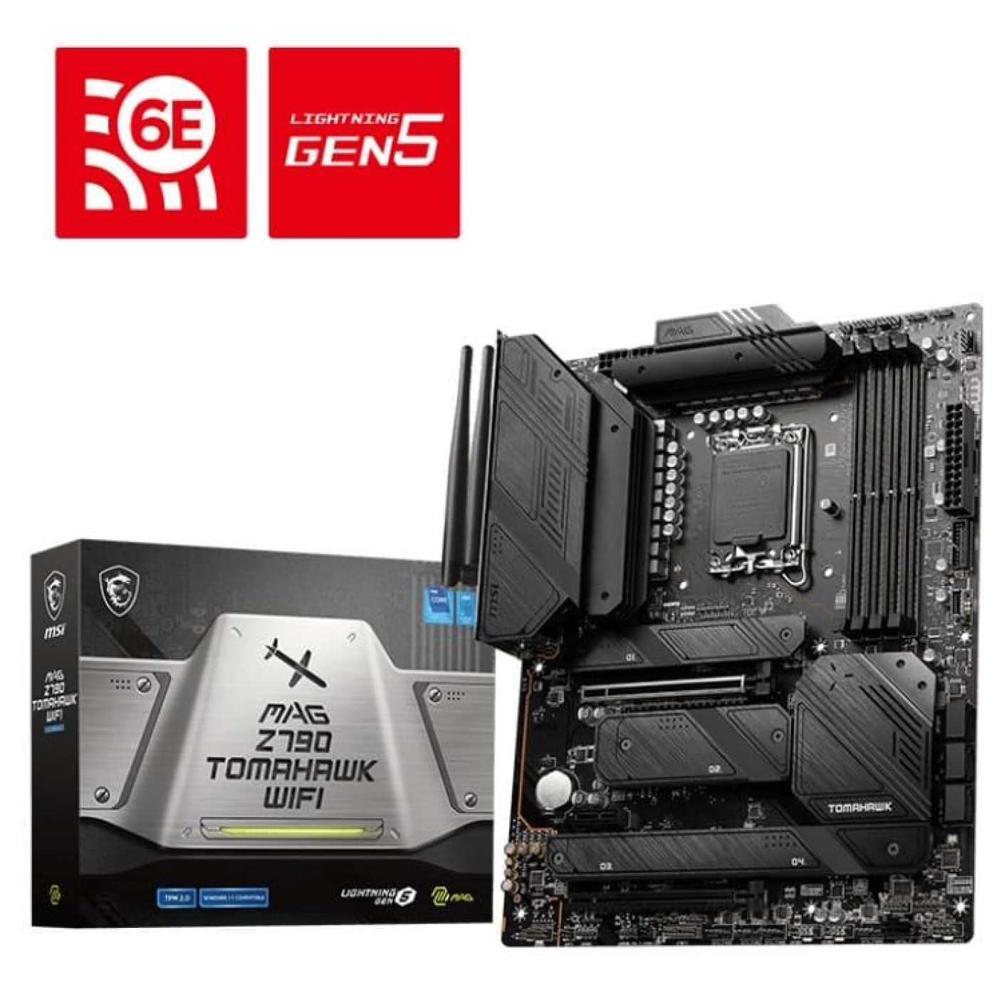 Материнская плата MSI MAG Z790 TOMAHAWK WIFI (MAG Z790 TOMAHAWK WIFI) (Socket 1700, Intel Z790, ATX) Б/у,U1