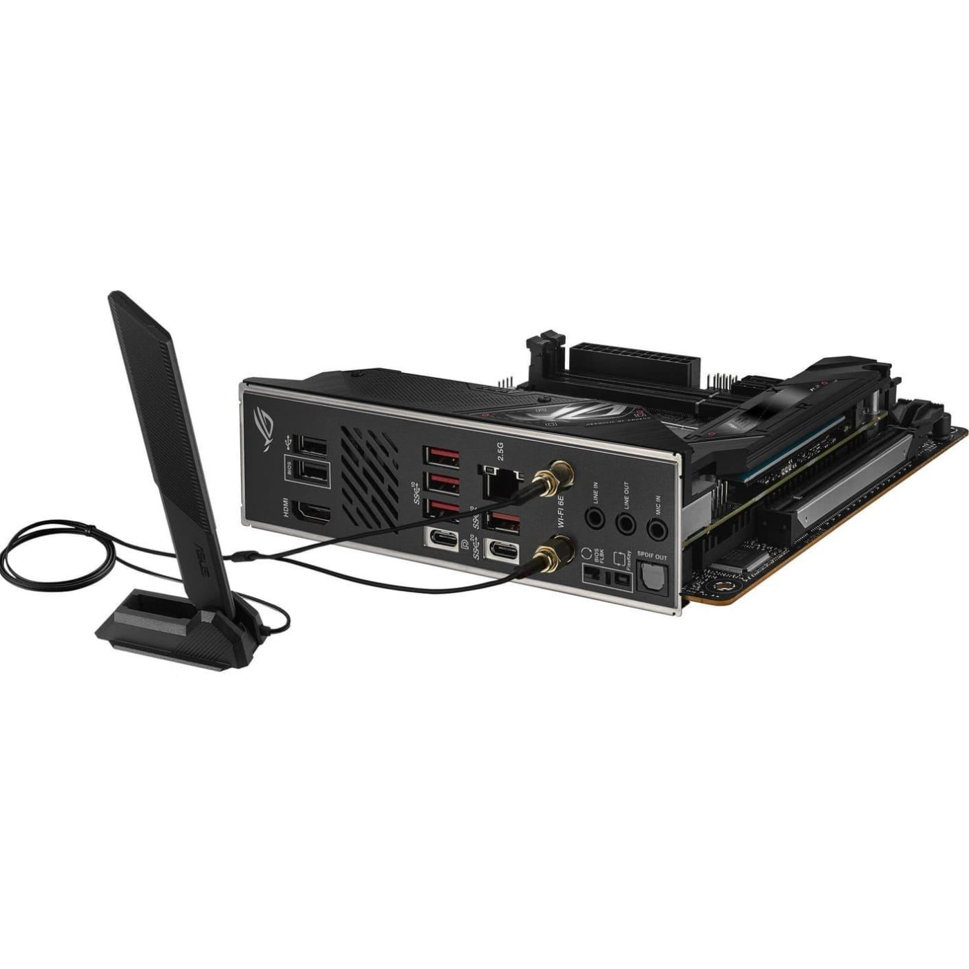 Материнська плата ASUS ROG Strix B650E-I Gaming WIFI (ROG STRIX B650E-I GAMING WIFI) (Socket AM5, AMD B650, Mini-ITX) Б/в,U1