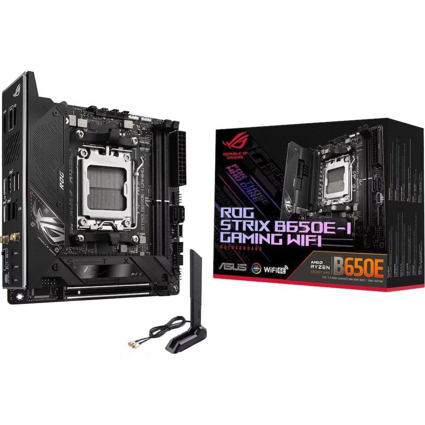 Материнська плата ASUS ROG Strix B650E-I Gaming WIFI (ROG STRIX B650E-I GAMING WIFI) (Socket AM5, AMD B650, Mini-ITX) Б/в,U1
