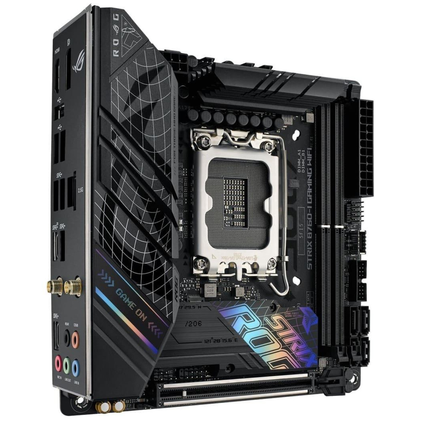 Материнська плата ASUS ROG STRIX B760-I GAMING WIFI (ROG STRIX B760-I GAMING WIFI) (Socket 1700, Intel B760, Mini-ITX)