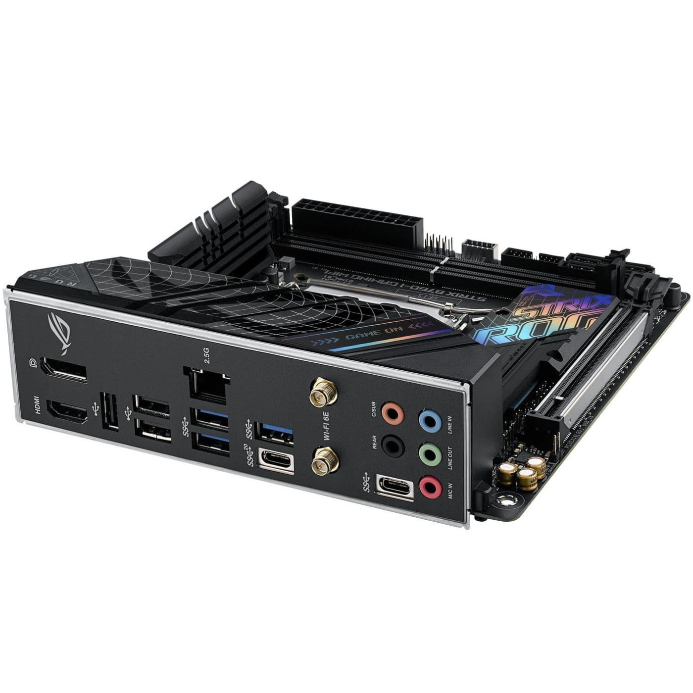 Материнська плата ASUS ROG STRIX B760-I GAMING WIFI (ROG STRIX B760-I GAMING WIFI) (Socket 1700, Intel B760, Mini-ITX)