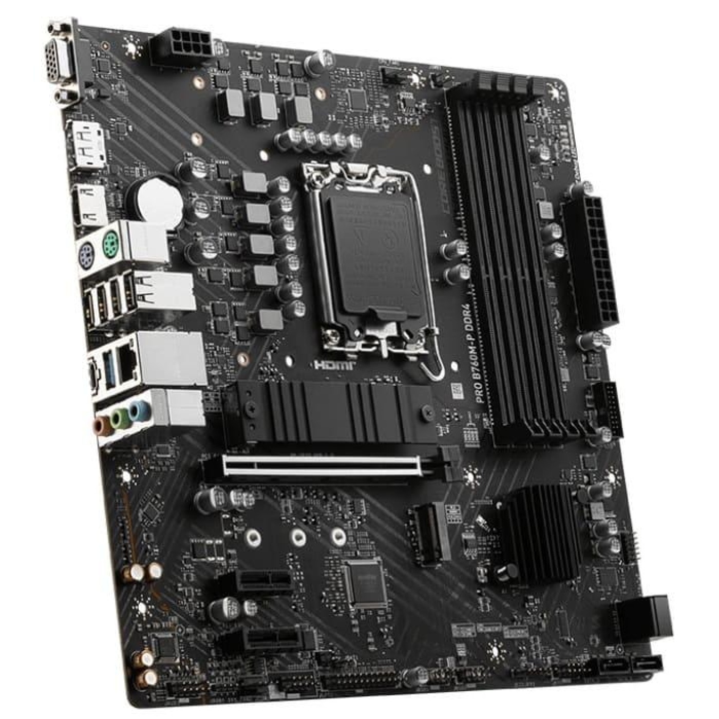 Материнська плата MSI PRO B760M-P DDR4 (PRO B760M-P DDR4) (Socket 1700, Intel B760, Micro-ATX) U1