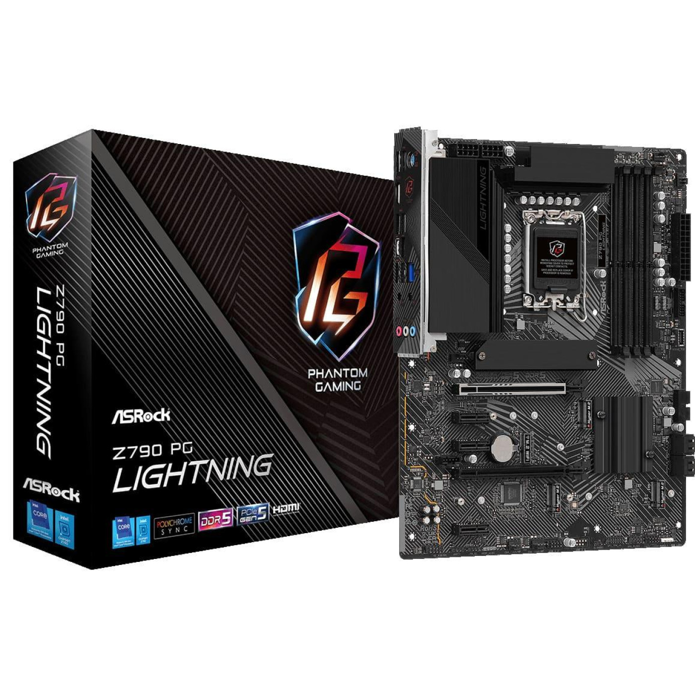 Материнська плата AsRock Z790 PG Lightning (Z790 PG LIGHTNING) (Socket 1700, Intel Z790, ATX)