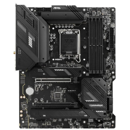 Материнська плата MSI MAG B760 TOMAHAWK WIFI (MAG B760 TOMAHAWK WIFI) (Socket 1700, Intel B760, ATX) Б/в