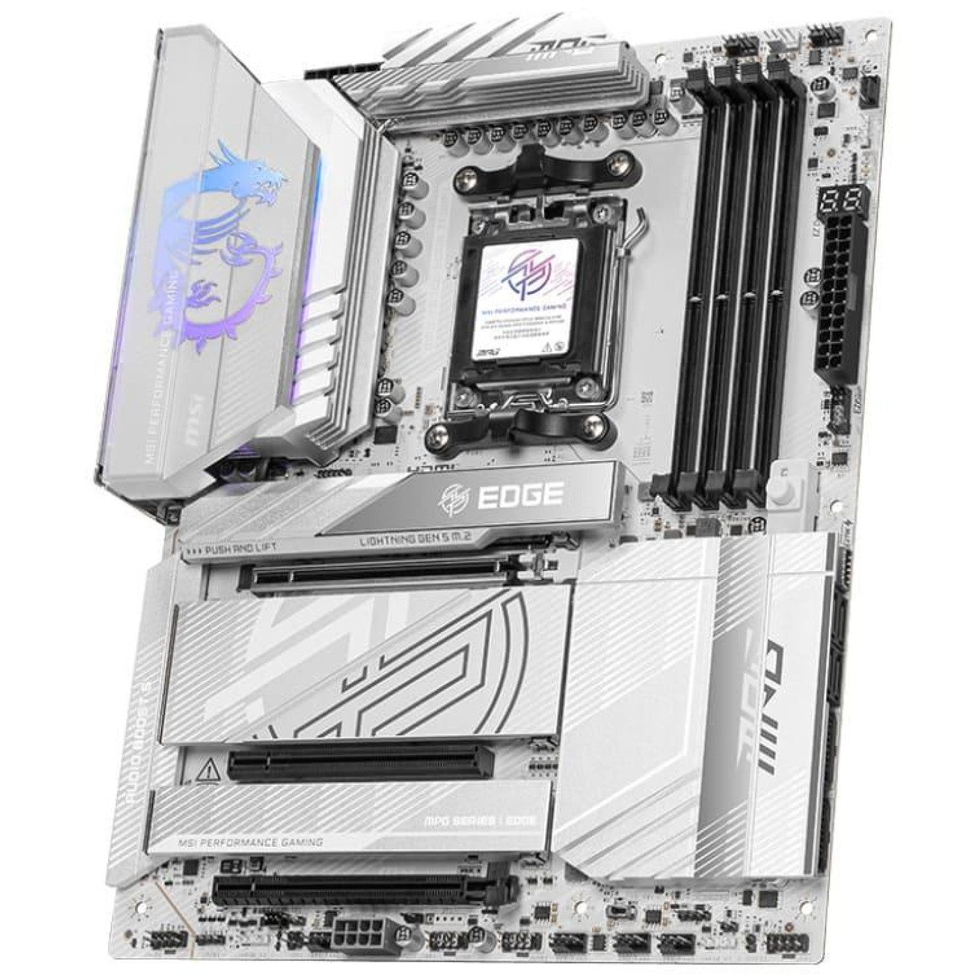 Материнська плата MSI MPG X870E EDGE TI WIFI (MPG X870E EDGE TI WIFI) (Socket AM5, AMD X870E, ATX) Б/в