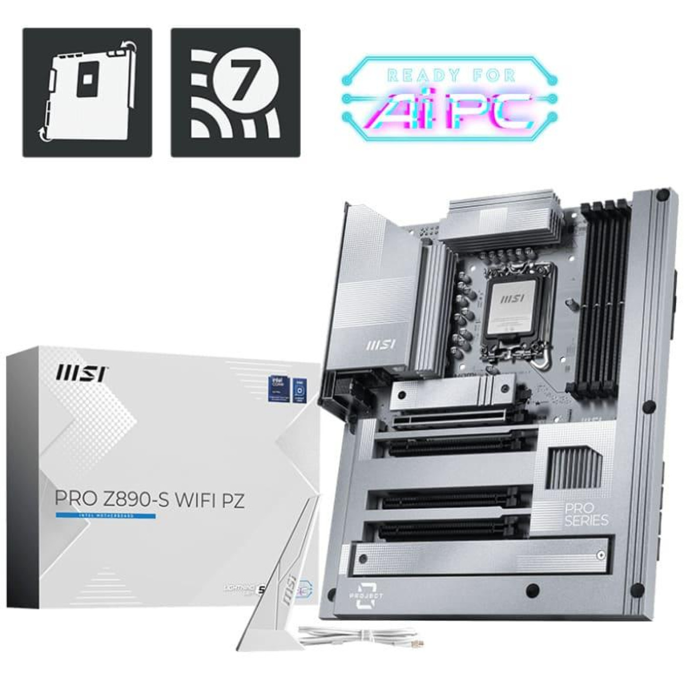 Материнська плата MSI PRO Z890-S WIFI PZ (PRO Z890-S WIFI PZ) (Socket 1851, Intel Z890, ATX)
