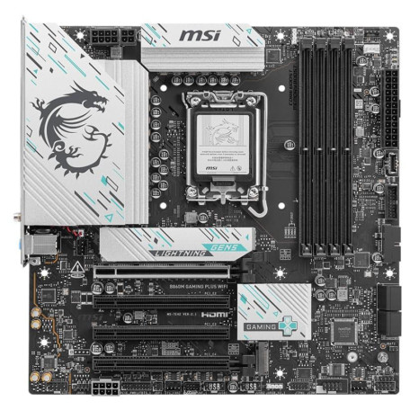 Материнська плата MSI B860M GAMING PLUS WIFI (B860M GAMING PLUS WIFI) (Socket 1851, Intel B860, Micro-ATX)