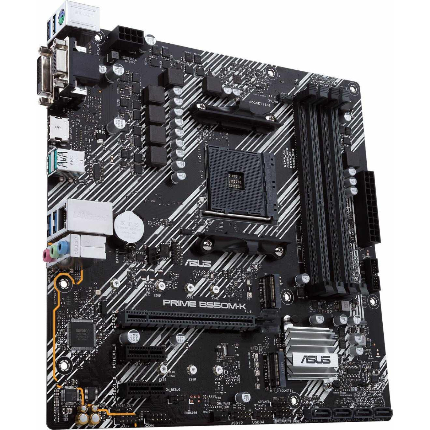 Материнская плата ASUS PRIME B550M-K (Prime B550M-K) (Socket AM4, AMD B550, Micro-ATX) Б/у