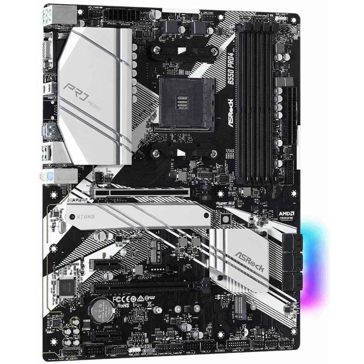 Материнская плата AsRock B550 PRO4 (B550 PRO4) (Socket AM4, AMD B550, Micro-ATX) U1