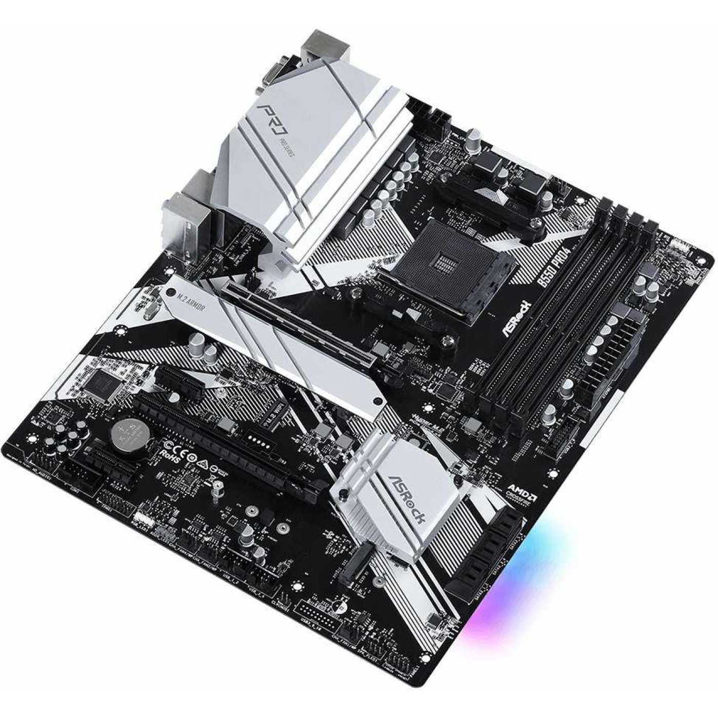 Материнская плата AsRock B550 PRO4 (B550 PRO4) (Socket AM4, AMD B550, Micro-ATX) U1