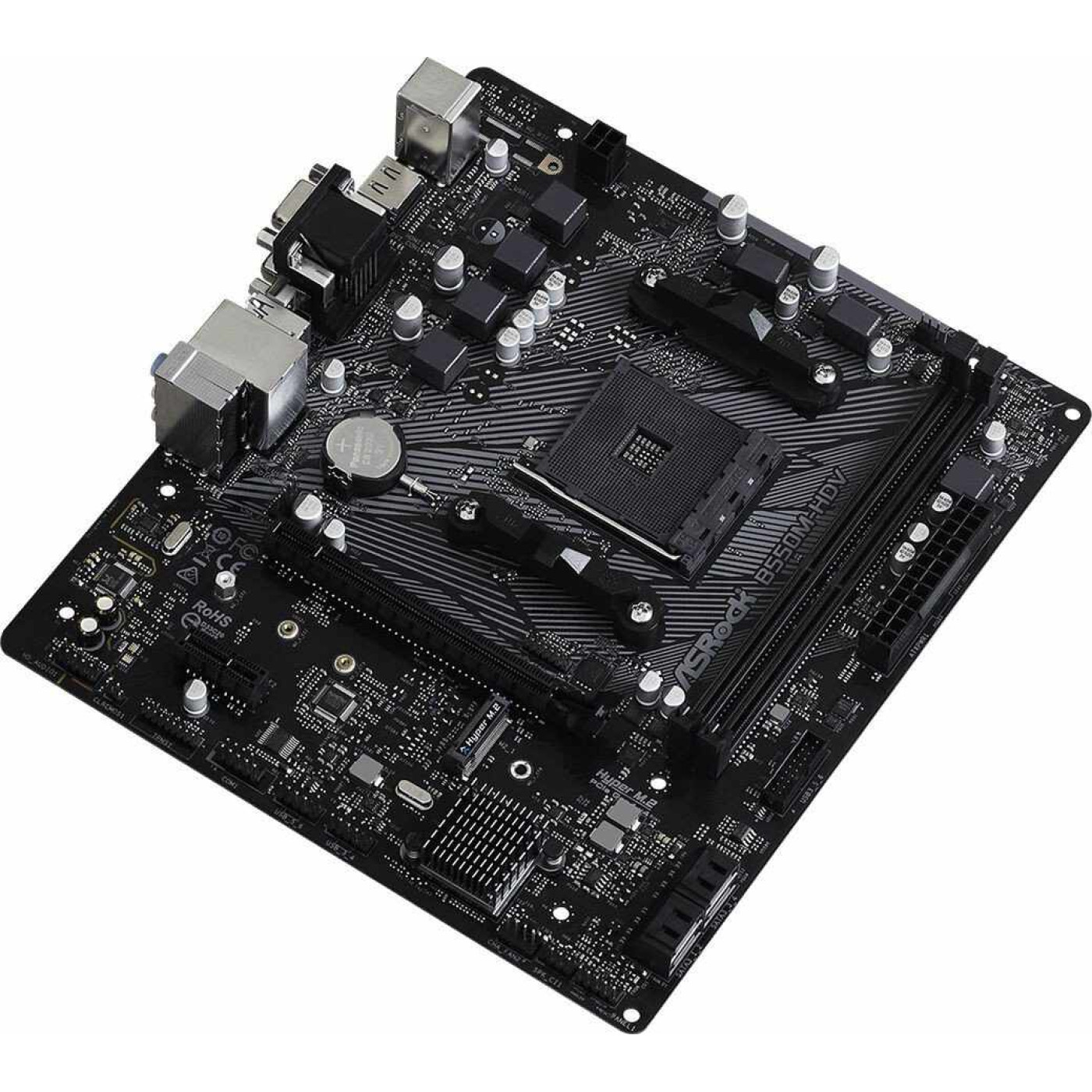 Материнская плата AsRock B550M-HDV (B550M-HDV) (Socket AM4, AMD B550, Micro-ATX)