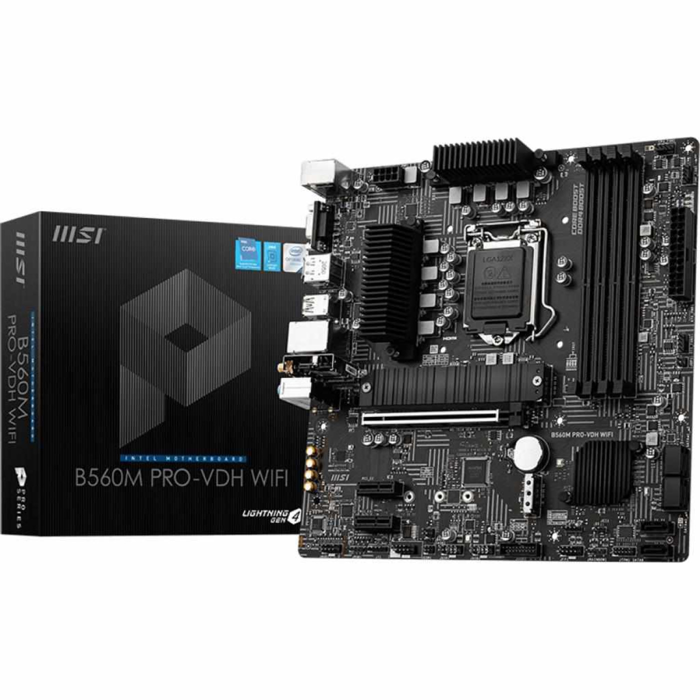 Материнська плата MSI B560M PRO-VDH WIFI (B560M PRO-VDH WIFI) (Socket 1200, Intel B560, Micro-ATX) Б/в,U1