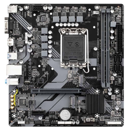 Материнська плата GIGABYTE B760M H DDR4 (B760M H DDR4) (Socket 1700, Intel B760, Micro-ATX)