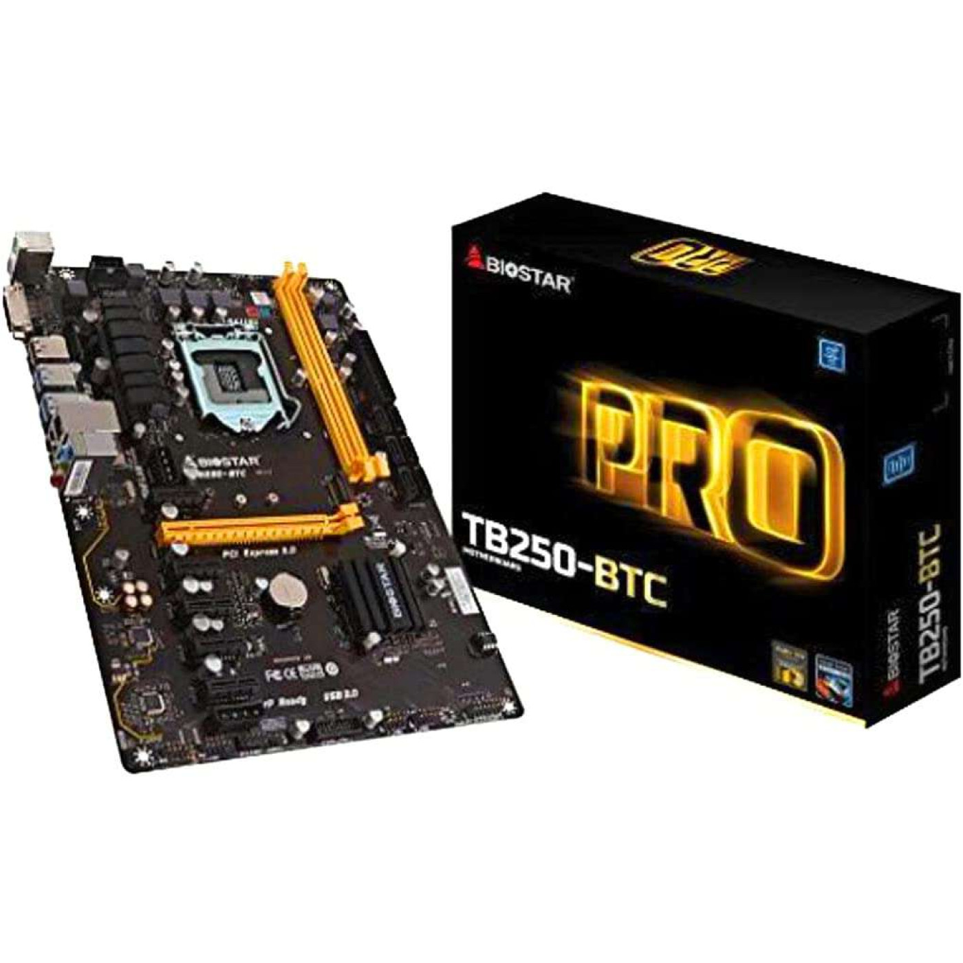 Материнская плата Biostar TB250-BTC Ver. 6.0 (TB250-BTC Ver. 6.0) (Socket 1151, Intel B250, ATX)